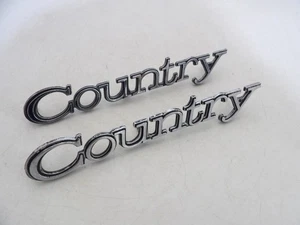 Pair of 1975 1976 1977 1978 Ford Country Squire Rear Quarter Panel Emblems - Picture 1 of 15