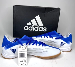 Herren Adidas X SPEEDFLOW .3 Hallen Fußballschuhe Größe US 10,5 weiß und blau neu - Bild 1 von 7
