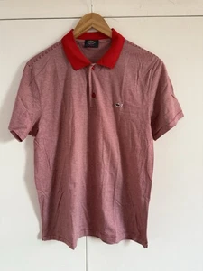 Paul & Shark Men’s Red Striped Polo Shirt Size L - Picture 1 of 3