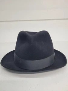 Vintage BRENT  Hat 6-7/8 Men’s Black Felt CONFORMATIC + original box+ org. rcpt. - Picture 1 of 14