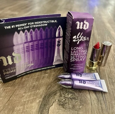 Urban Decay Bundle - All Nighter, Eyeshadow Primer Potion, Red Lipstick - Image 1 of 4