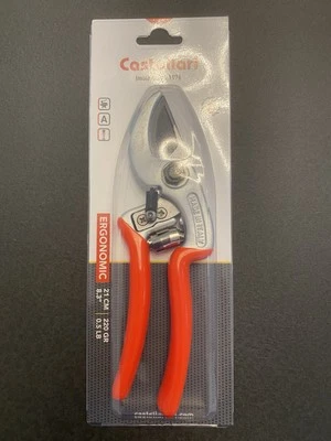 FORBICE CESOIA CASTELLARI ERGONOMICA  CM 21 GR 220 CON BATTUTA CURVA - Immagine 1 di 4