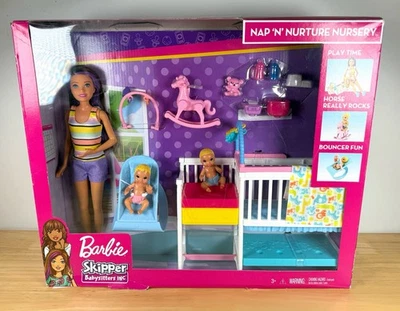 Barbie Skipper Babysitters Inc Nap 'N' Nurture muñecas infantiles y juego con gemelos Foto 1 de 4