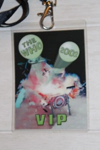 THE WHO 2003 COLLECTOR GREEN VIP BACKSTAGE PASS ! PETE TOWNSHEND JOHN ENTWISTLE - Foto 1 di 3
