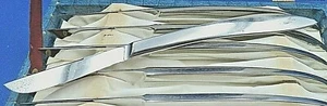 SET DI COLTELLI DA BISTECCA VINTAGE 6 PEZZI IN UN UNICO PEZZO DI ALTA QUALITÀ SS JA - Foto 1 di 8