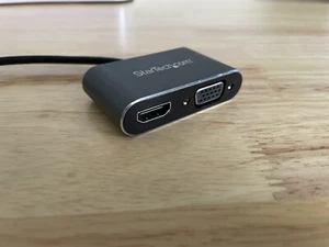 StarTech CDP2HDVGA USB C to VGA and HDMI Adapter Aluminum USBC Multiport Adapter - Picture 1 of 3