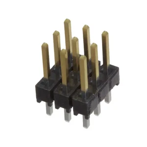 5 PCS Header Male Pin 9 Positions 3 ROWS Board to Board or Cable Unshrouded - Picture 1 of 1