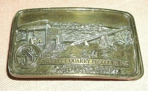 Steetley Quarry Products INC Gürtelschnalle Limited Edition 33 of 500 Plated 1988 - Bild 1 von 2