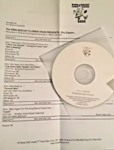 RADIO SHOW: KING BISCUIT FLOWER HOUR 9/29/03 ERIC CLAPTON LIVE IN CONCERT 1988 - Picture 1 of 1