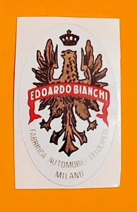 ADESIVO STICKERS OVALE VINTAGE EPOCA EDOARDO BIANCHI BICI BICICLETTA TELAIO - Foto 1 di 1