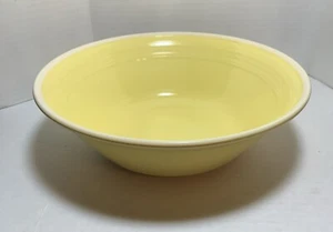 Metlox Pottery Poppy Trail Gloss Yellow Serving Bowl 9 1/4" - Picture 1 of 9