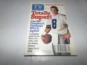 Vintage TV Guide Superbowl 30 preview Dallas Cowboys Pittsburg Steelers Friends - Picture 1 of 19