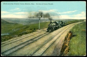 UNION PACIFIC STREAM TRAIN POSTCARD - Picture 1 of 1