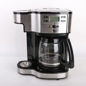 Hamilton Beach 2-Way Brewer 49980 Single Serve Coffee Maker and Full 12 Cup Pot - Picture 1 of 9