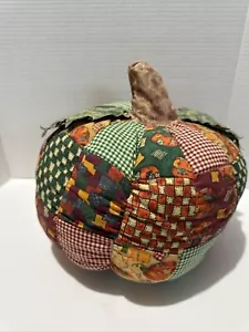 Calabaza de felpa Patchwork 13 pulgadas - Imagen 1 de 8