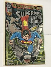 DC Comic #82 Reign of the Superman 1993 Signed COA Mike Carlin/ Brett Breeding |