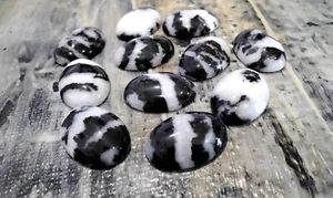 Natural Zebra Jasper Cabachon, Oval, 18x13mm, 5 pce. Mixed - Picture 1 of 3