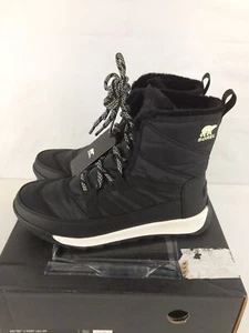 Open Box Sorel Whitney II Short Lace WP Women's Casual Boots, Black, W7.5 - Picture 1 of 10