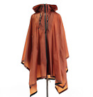 Dorothee Schumacher NWT Bag It Out Waterproof Cape One Size in Orangey Brown