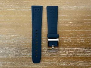 NEW BREITLING DIVER PRO BLUE RUBBER STRAP WITH BUCKLE 24-20 159S - Picture 1 of 4