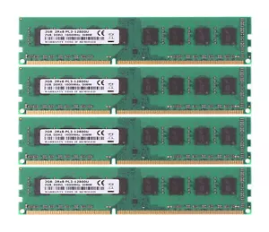 DDR3 RAM 8 GB 4x 2 GB 2Rx8 1600MHz PC3-12800 CL11 Desktop Memory PC12800 NON-ECC - Picture 1 of 6