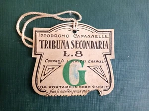 Tagliando biglietto d'accesso Ippodromo Capannelle tribuna secondaria - ippica - Foto 1 di 2