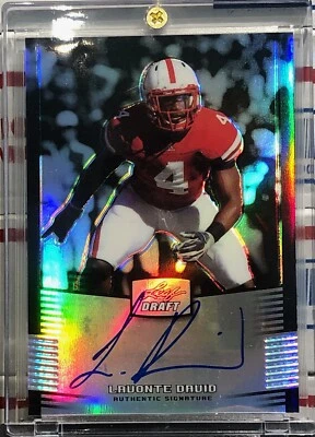 2012 LEAF DRAFT LAVONTE DAVID ROOKIE, #LD1, AUTO, MIRROR PARALLEL, SERIAL #18/99 - Image 1 of 2