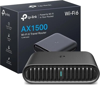 TP-Link TL-WR1502X AX1500 Wi-Fi 6 Travel Router Portable Dual B. Wireless Router - Image 1 of 4