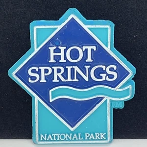 Calamita Parco Nazionale Hot Springs Arkansas Blu 2" Frigorifero Souvenir Viaggio - Foto 1 di 5