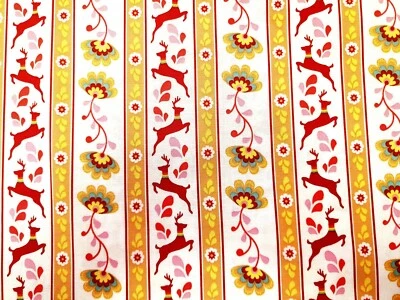 Tecido de algodão listrado floral Lucy's Garden Riley Blake por jarda - Imagem 1 de 2