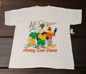 VTG Miami Hurricanes Looney Tunes T-Shirt Mens Sz 4XL Hip Pop Sigma Omega Delta - Picture 1 of 12