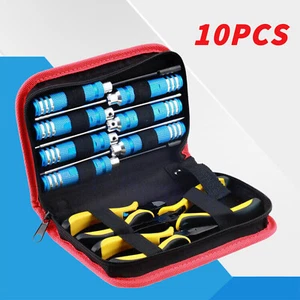 10Pcs RC Tools Kits Screwdriver Pliers Hex Repair Box Set for RC Car Traxxas MQT - Picture 1 of 11