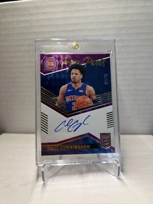 2021-22 Donruss Elite CADE CUNNINGHAM Pen Pals Rookie Auto Purple 1/25 - Image 1 of 4