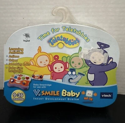 Teletubbies Time for Teletubbies Vtech V.Smile Baby Game Cartridge Learning New - Image 1 of 4