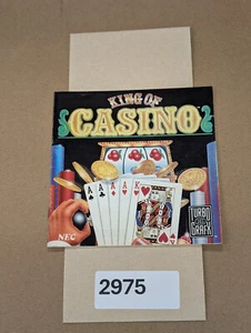 King of Casino - Turbo Grafx - Manual Only **NO GAME! - Picture 1 of 4