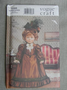 Vogue Craft 7098 18" Doll Clothing Sewing Pattern American Girl New uncut - Picture 1 of 1