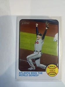2022 Topps Heritage Freddie Freeman Atlanta Wins #210 Braves World Series Game 6 - Picture 1 of 2