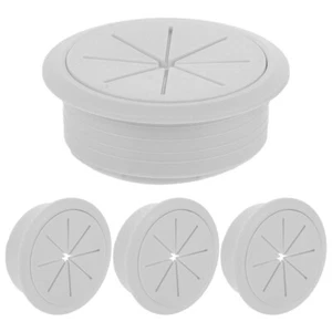  4 Pcs Desktop Wiring Box Office Wire Hole Insert Computer Threading Cover - Afbeelding 1 van 12
