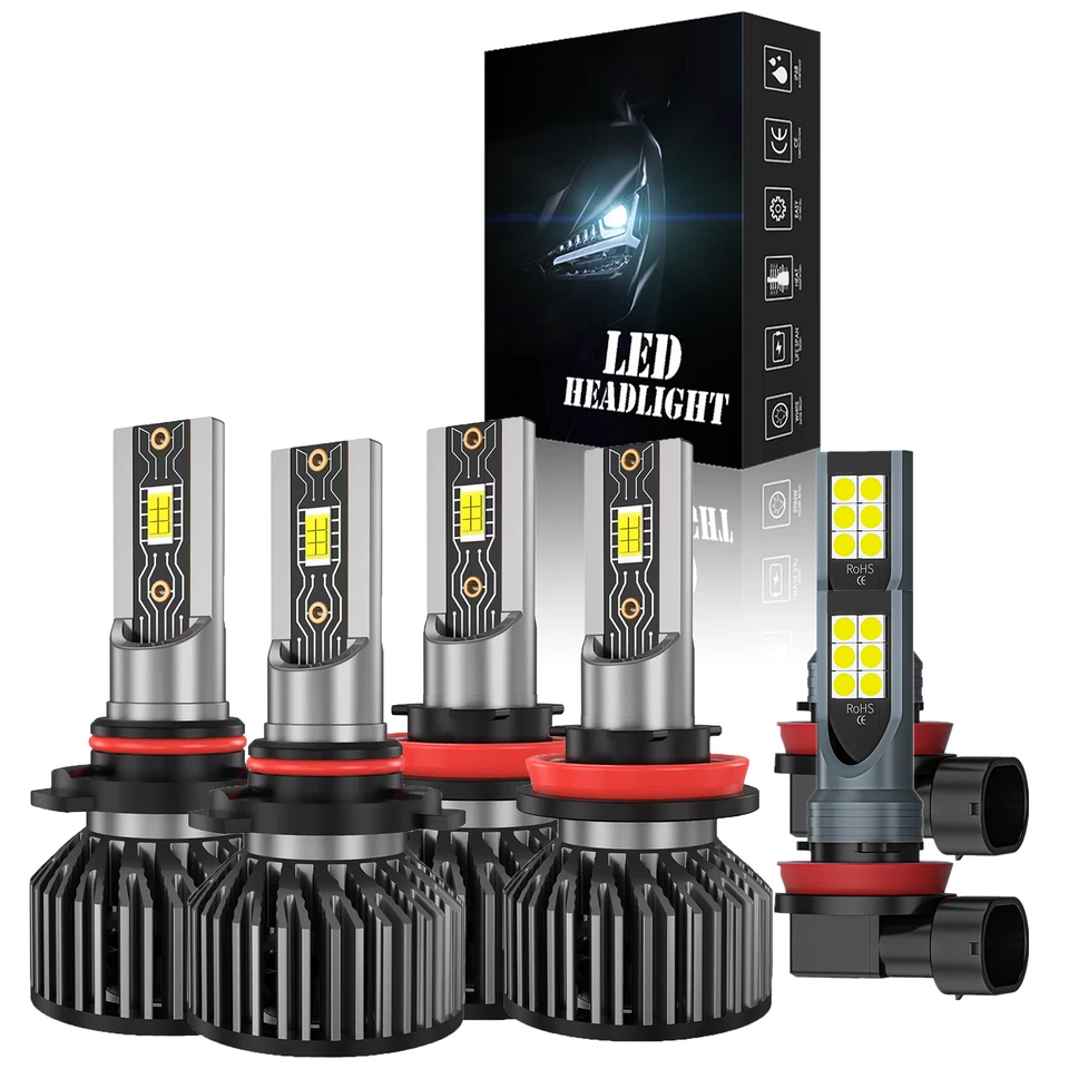 Combo faros LED altos+bajos + kit de faros antiniebla para Mercury Sable 2008-2009 Foto 1 de 4