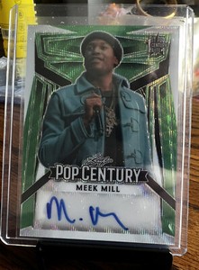 2023 Leaf Pop Century Meek Mill Autograph Green Wave #d 1/4