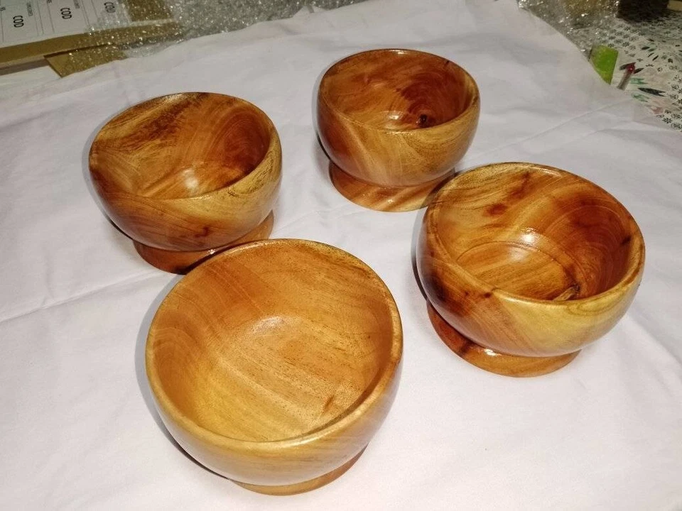 Handmade Mahogany Wooden Coffee Tea Beer Juice Milk Water Mug Cup/Mug Natural - Image 1 of 1