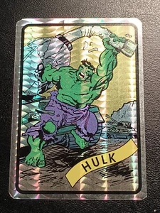 HULK (VERSIÓN VERDE) DÉCADA DE 1990 MÁQUINA EXPENDEDORA MARVEL LÁMINA PRISMA PEGATINA KODAK - Imagen 1 de 11
