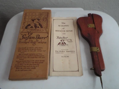 Vintage Ye Sufan Burr Hooked Rug Machine Original Box Instructions Tools Crafts - Image 1 of 4
