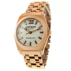 New Locman Stealth Ref. 204 Titanium Gold Tone Ladies' Quartz 33MM Watch - Picture 1 of 12