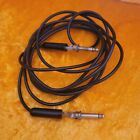 Switchcraft 10' Guitar Cord Cable 1/4" Vintage 50s, 60s Black Clean Not Working