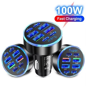 Chargeur Voiture Efficace Multi Dispositif 100W PD pour QC3 0 avec Fonctionnalit - Photo 1 sur 12