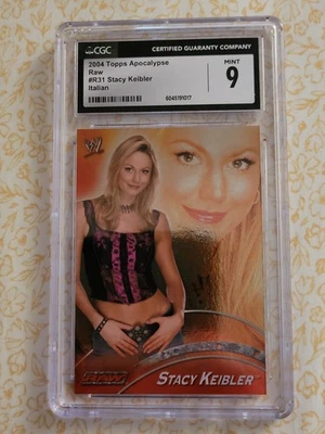 Lámina italiana Stacy Keibler 2004 WWE Topps Apocalypse R31 CGC como nueva 9 Foto 1 de 2