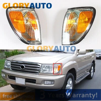 Car Side Marker Corner Lights Turn Signal Housing Pair For Lexus LX470 1998~2007 - Image 1 of 4