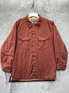 Woolrich Persimmon Herren Medium gefüttert Heavy Flannel Snap Up Langarm Hemd - Bild 1 von 18