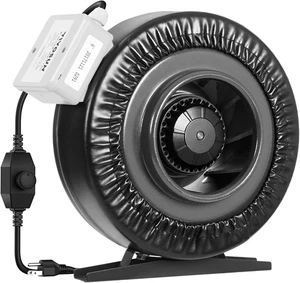 VIVOSUN Z6 6 Inch Inline Duct Fan, 440 CFM Ventilation Fan with Variable Speed C - Picture 1 of 12